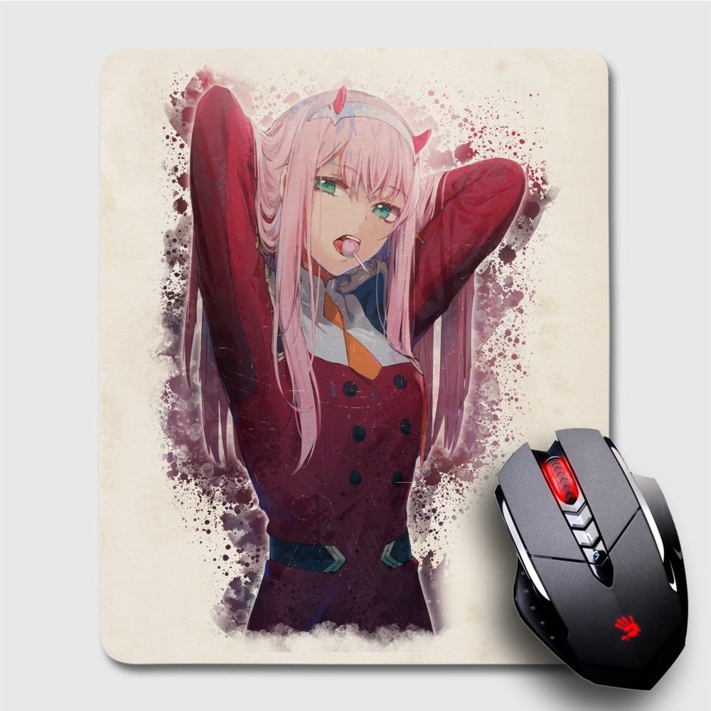 Darling 0 Two Anime Mousepad Anime Gifts Gaming Mouse Pad Etsy