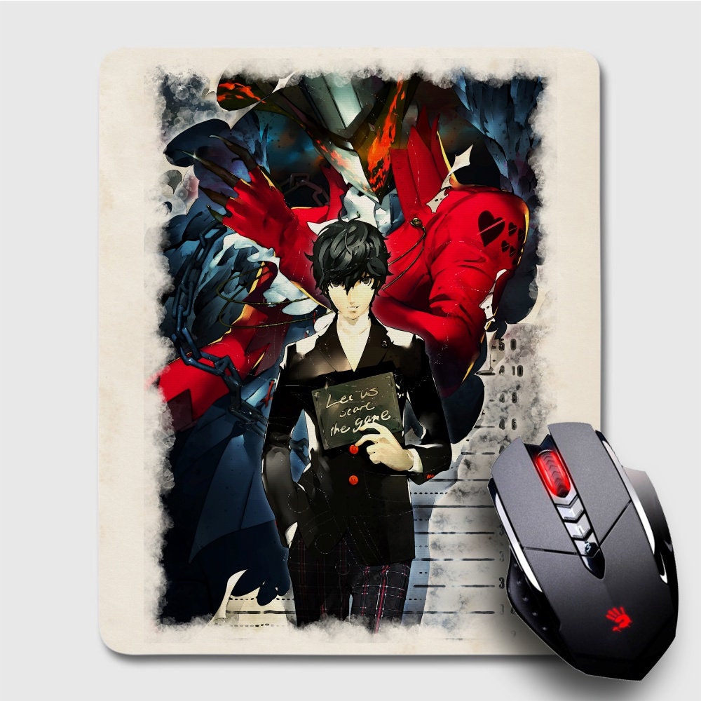 Persona 5 Unique Mouse Pad Anime Gaming Mouse Pad Gift Etsy