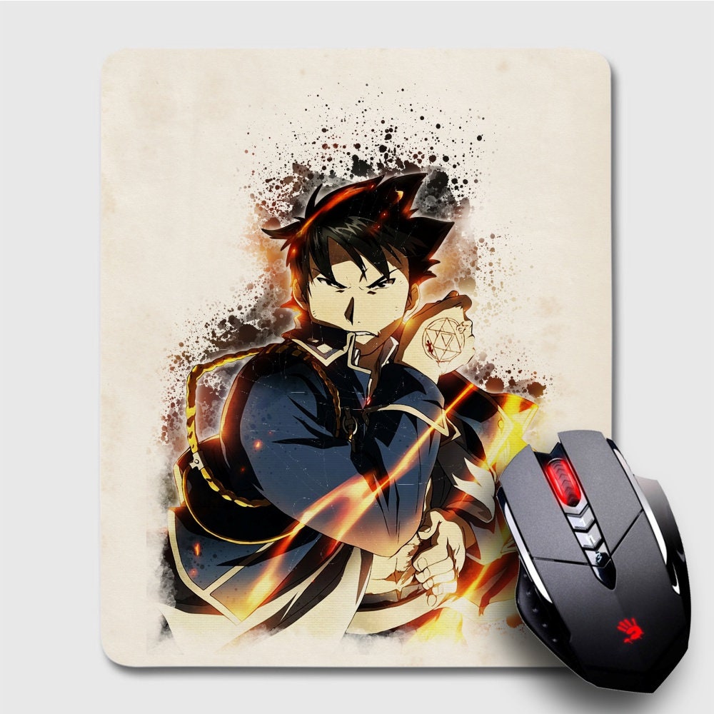 Roy Mustang Anime Mousepad Anime Gifts Gaming Mouse Pad Etsy