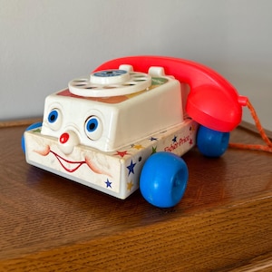 Vintage Fisher Price Chatter Telephone Eye Phone Vintage Toys 1985 Fisher Price Phone Fisher Price Telephone 1961 Rotary Phone