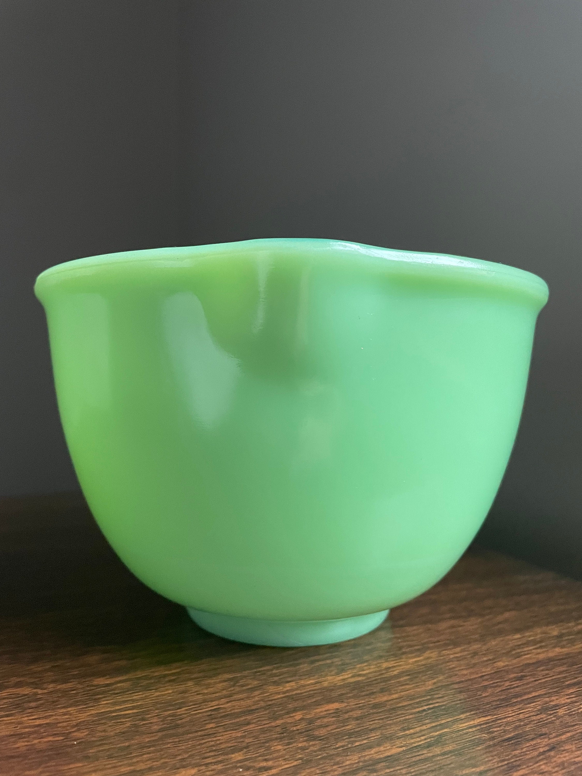 Vintage Fire King Jadeite Mixing Bowl 6 3/8 Diameter Retro Kitchen