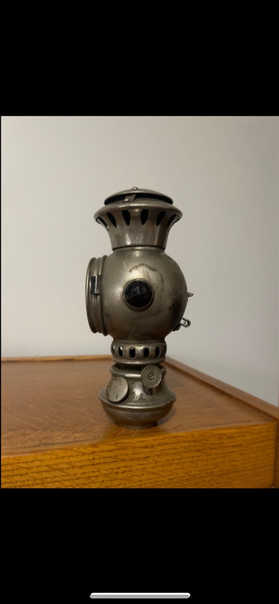 Support Lanterne Acétylène Phare Vélo Moto 1900 – Neuf Reproduction