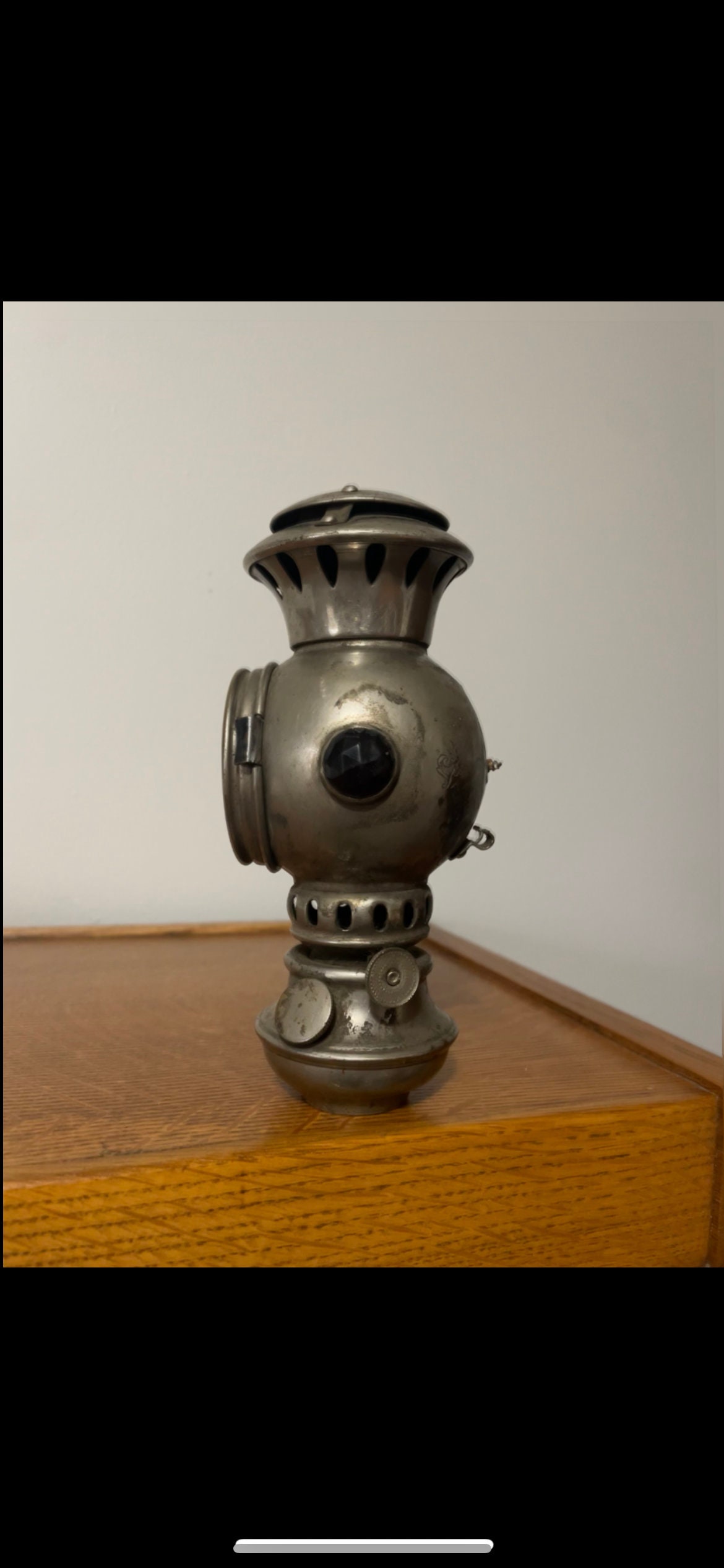 Antique Williams Globe Kerosene Bicycle Lantern Bike