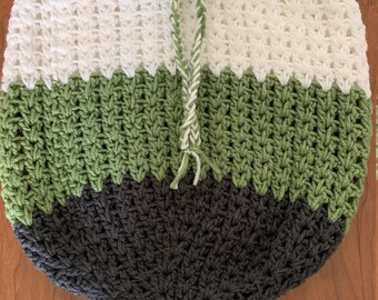 PATTERN/Crochet Summer Drawstring Bag pattern/crochet pattern