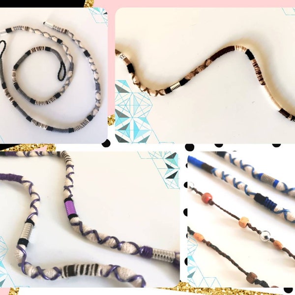 1 Removable Atebas, color of your choice. Extension, addition, hair jewelry with pearl.