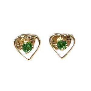 Genuine Alexandrite Studs Handcrafted Gemstone 19th Century Antique Gemstone Natural Alexandrite Color-Change Gem 14kt Gold Earrings #64206