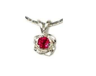 Gorgeous Ruby Necklace Flawless Red Ruby Gemstone Ancient Roman Gem Magic Talisman Ruby Pendant 19th Century Gem Rose Style Pendant #44302