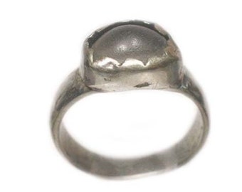 Genuine Antique Ring Medieval Jewelry 16th Century Ring Byzantine Ring Size 8.5 Renaissance Era Constantinople Quartz Crystal Ring #53775