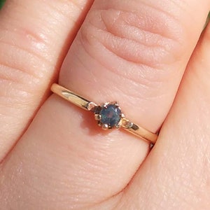 Genuine Alexandrite Ring Siberian Alexandrite Gemstone Antique Gemstone 19th Century Gem Natural Color-Change Gemstone 14kt Gold Ring #60497