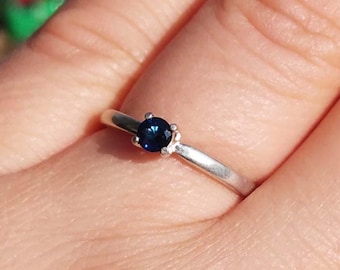 Royal Blue Sapphire Gemstone Ancient Mediterranean Black Magic Amulet 19th Century Antique Gemstone Natural Siberian Sapphire Round 44079