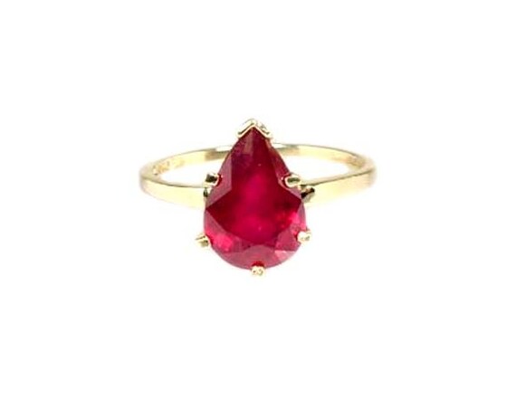 Ferrari Red Ruby Ring Ancient Hebrew Wisdom Amule… - image 4