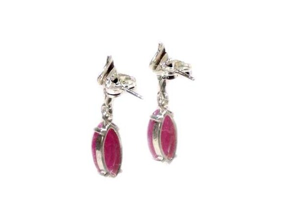 Ruby Earrings Ruby Dangles Ancient Celtic Gems Dr… - image 8