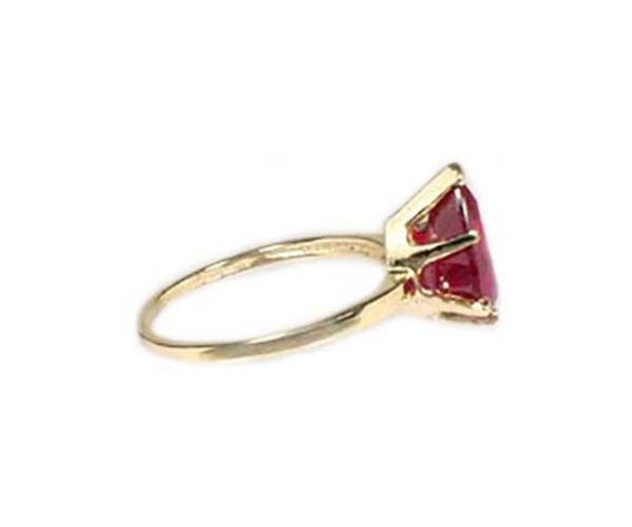 Ferrari Red Ruby Ring Ancient Hebrew Wisdom Amule… - image 6