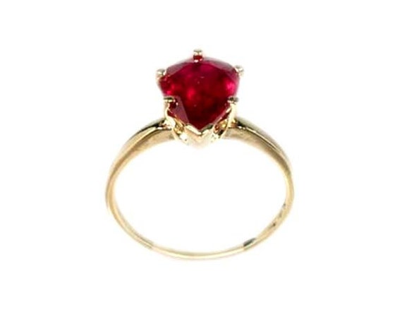 Ferrari Red Ruby Ring Ancient Hebrew Wisdom Amule… - image 9