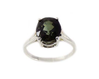Green Tourmaline Ring Philosophers Enlightenment Stone, Medieval Shaman, Meditation Stone, Antique Gemstone, Ancient Mythology Gem #44038