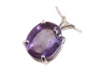 Scotland Celt Talisman Amethyst Pendant, Biblical Catholic Gem, 18th Century Cabochon, Ancient Rome Warrior Amulet, Amethyst Necklace 27541