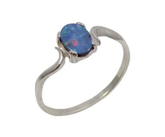 Gorgeous Black Opal Ring, Australian Gemstone, Lightening Ridge, Australian Aborigine Legend Gem, Maya Aztec Bird of Paradise Gem #31606 View 2