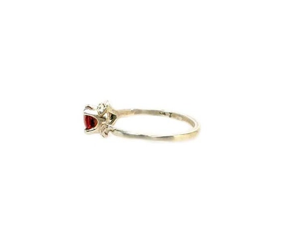 Garnet Ring, Bohemian Gypsy Gemstone, Antique Gemstone, 19th Century Handcrafted Norwegian Gemstone, Rhodolite Garnet, Cape Ruby Gem #59873 View 6