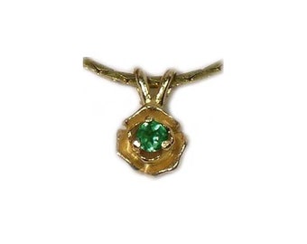 Genuine Alexandrite Pendant Rare Siberian Alexandrite, 14kt Gold Pendant, Antique Natural Gemstone Color-Change Alexandrite Necklace #64319