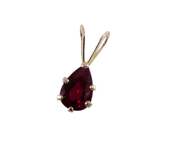 Gorgeous Ruby Pendant Solid 14kt Gold, Ancient Hi… - image 10