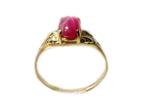 Star Ruby Ring Ancient Hebrew Wisdom Amulet Antiq… - image 9