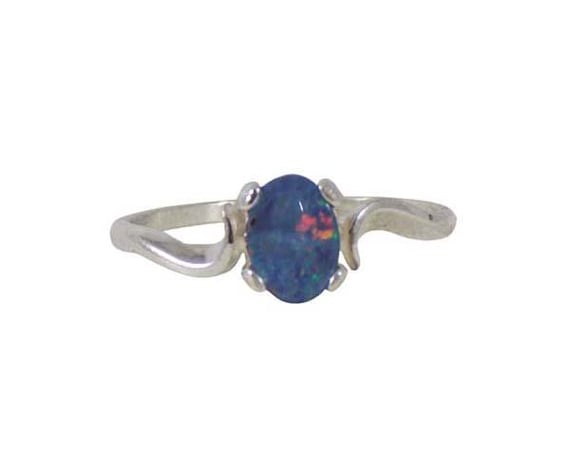 Gorgeous Black Opal Ring, Australian Gemstone, Lightening Ridge, Australian Aborigine Legend Gem, Maya Aztec Bird of Paradise Gem #31606