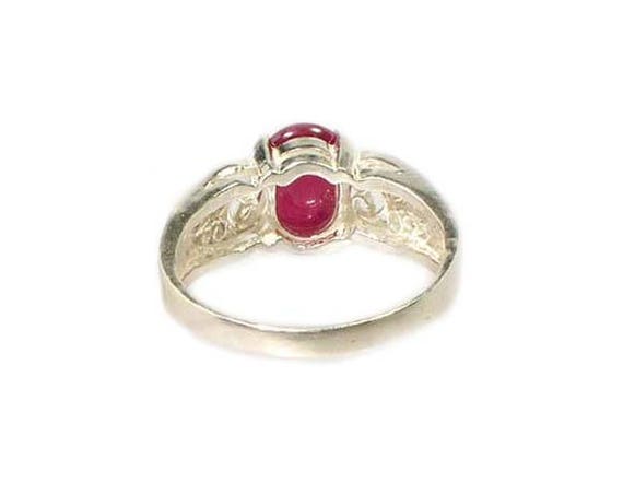 Antique Ruby Cabochon Ruby Ring 18th Century Ruby… - image 10