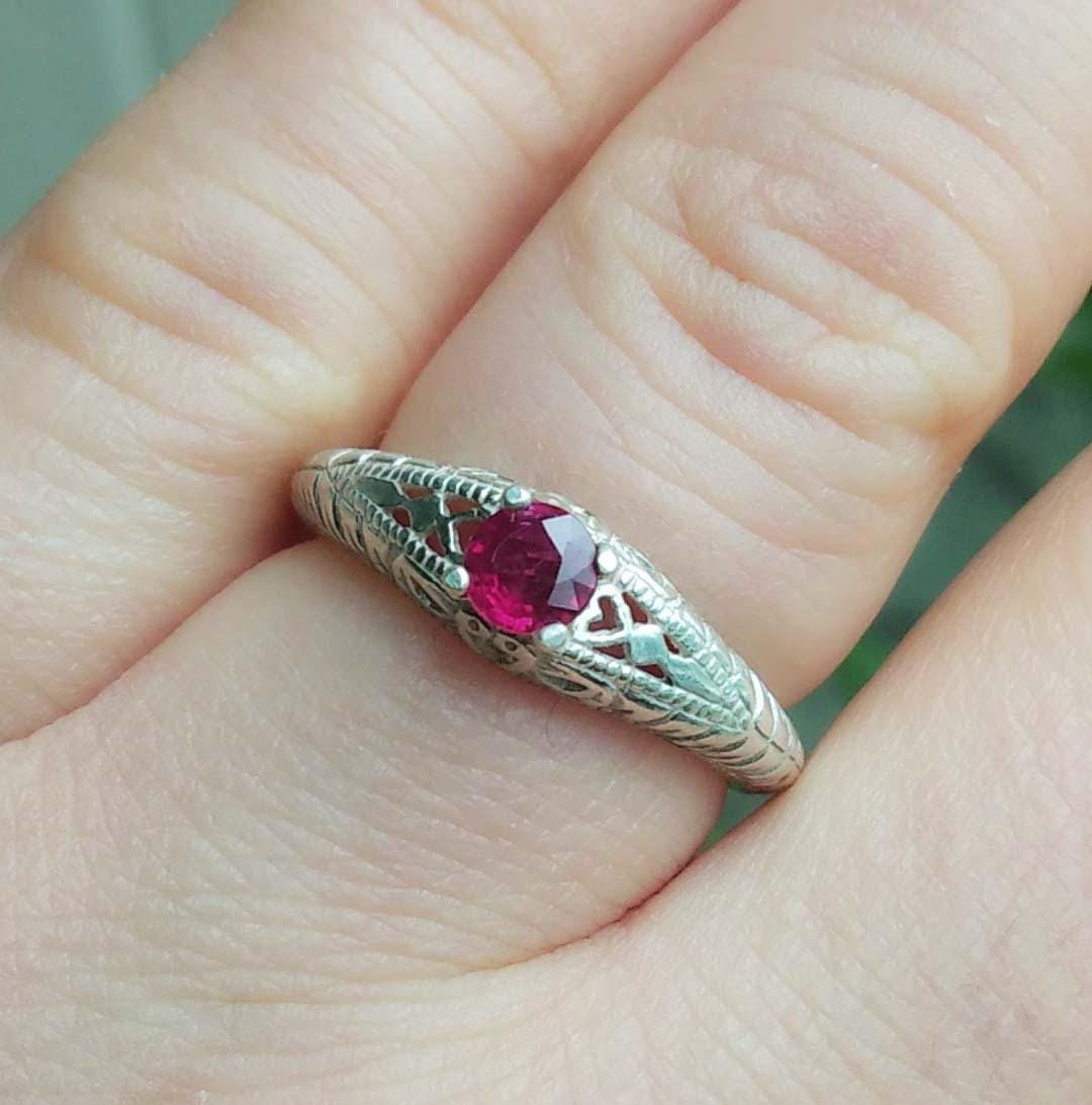 Flawless Ruby Gemstone Ancient Magic Talisman Blood Red Ruby Ring ...