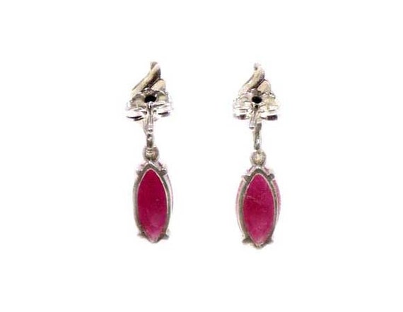 Ruby Earrings Ruby Dangles Ancient Celtic Gems Dr… - image 10