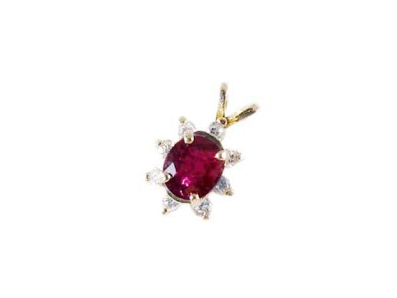 Gorgeous Ruby Pendant Blood Red Ruby Gemstone, Tr… - image 1