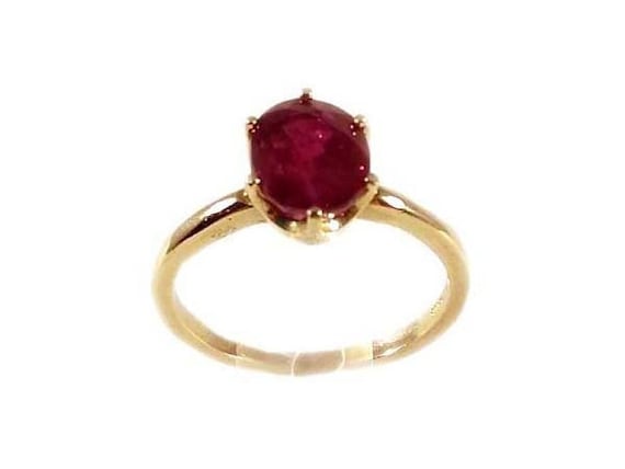 Gorgeous Ruby Ring Ancient Hebrew Biblical Amulet… - image 1