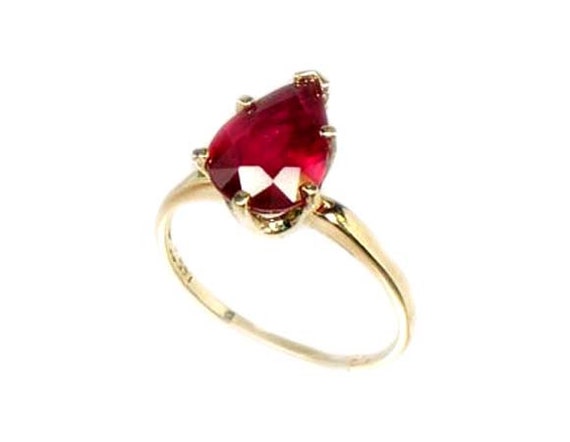 Ferrari Red Ruby Ring Ancient Hebrew Wisdom Amule… - image 3