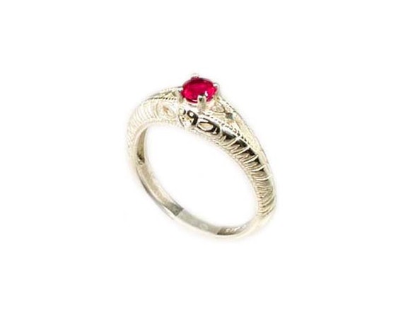 Gorgeous Ruby Ring Ancient Celtic Amulet, 19th Ce… - image 7