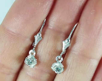 Genuine Alexandrite Gemstones Siberian Gem Alexandrite Earrings Natural Color-Change Gem Antique Gemstone Rare Alexandrite Dangles 65283.3
