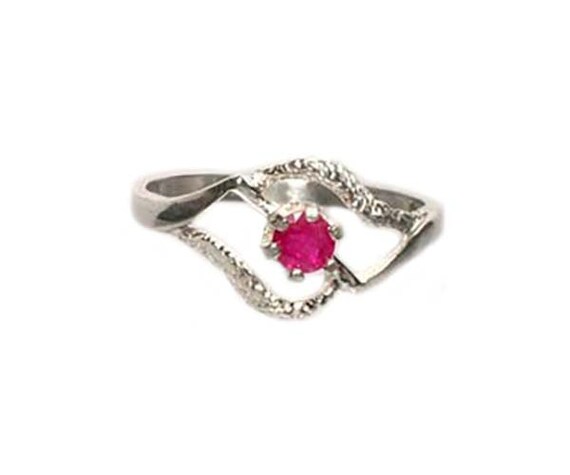 Genuine Ruby Ring Tiny Treasure Gift for Her Medi… - image 4