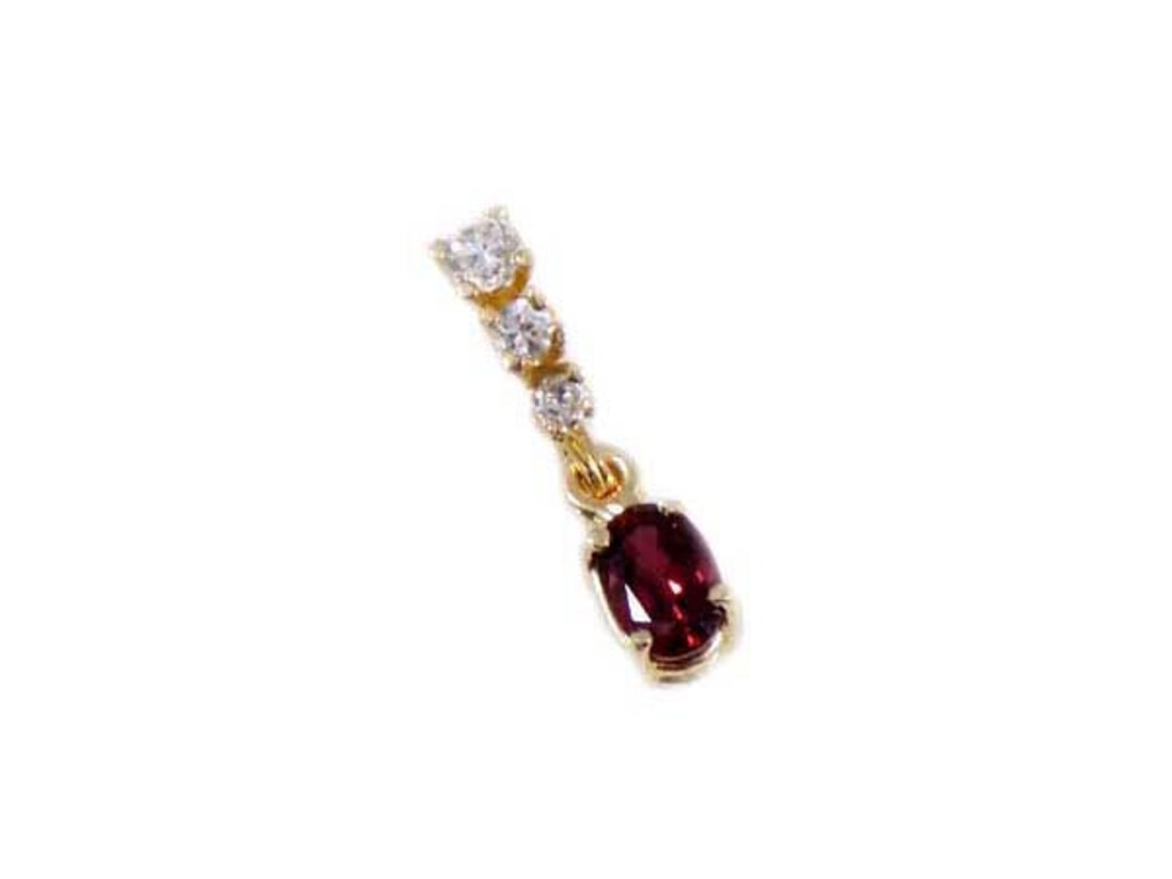Flawless Ruby Pendant True Love Talisman 14kt Gold Siamese Ruby ...