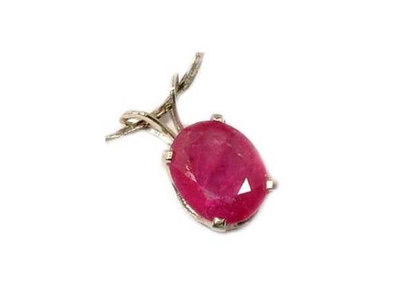 Raspberry Red Ruby Pendant Ancient Amulet, Antiqu… - image 2