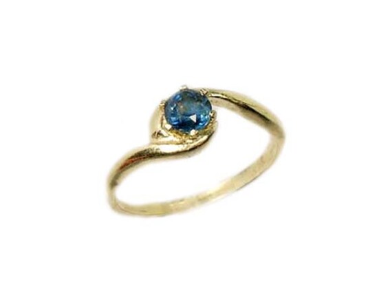 Blue Sapphire Ring Medieval Ecclesiastical Gem Bl… - image 2