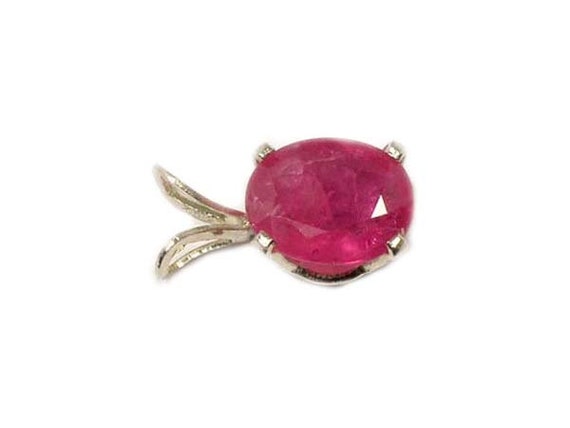 Raspberry Red Ruby Pendant Ancient Amulet, Antiqu… - image 5