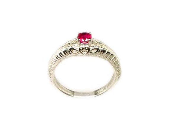 Gorgeous Ruby Ring Ancient Celtic Amulet, 19th Ce… - image 9