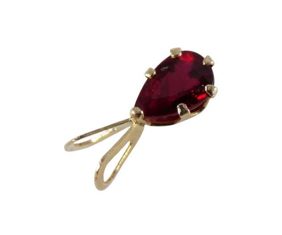 Gorgeous Ruby Pendant Solid 14kt Gold, Ancient Hi… - image 7