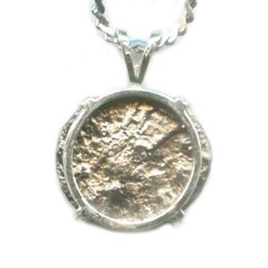 Genuine Ancient Coin Pendant Ancient Roman Coin Necklace Silver Coin Empress Julia Maesa Jewelry Goddess of Modesty Chastity Pudicitia 57165 image 2