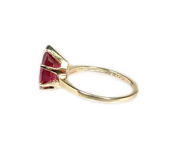 Ferrari Red Ruby Ring Ancient Hebrew Wisdom Amule… - image 5