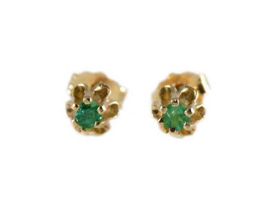 Genuine Alexandrite Studs Siberian Alexandrite Earrings Natural