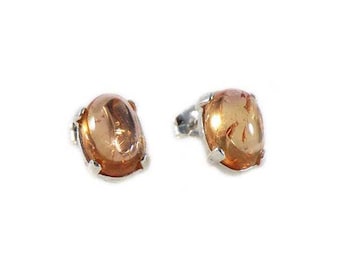 Golden Imperial Topaz Studs Egyptian Sun God Ra Magic Stone 19th Century Gem Ancient Long Life Gem Antique Gemstones Medieval Talisman 52617