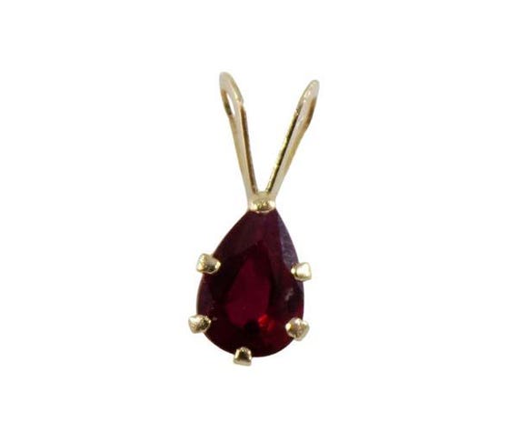 Gorgeous Ruby Pendant Solid 14kt Gold, Ancient Hi… - image 9
