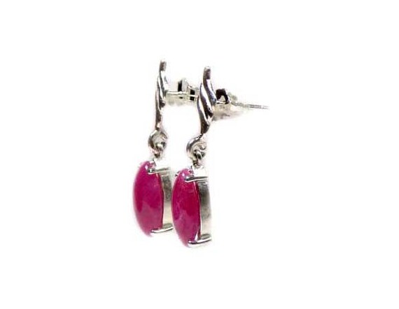 Ruby Earrings Ruby Dangles Ancient Celtic Gems Dr… - image 6