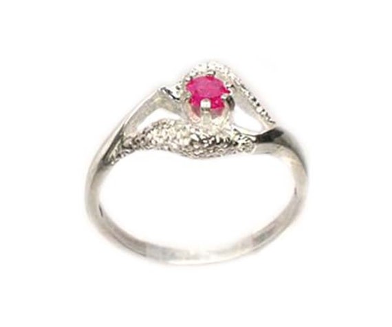 Genuine Ruby Ring Tiny Treasure Gift for Her Medi… - image 10