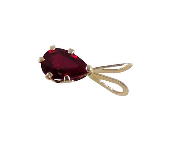 Gorgeous Ruby Pendant Solid 14kt Gold, Ancient Hi… - image 6