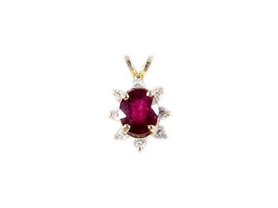 Gorgeous Ruby Pendant Blood Red Ruby Gemstone, Tr… - image 3
